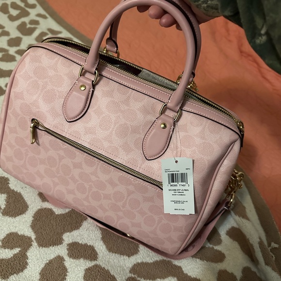 Coach Light Pink large Rowan Bag accessories not included! - Picture 2 of 6